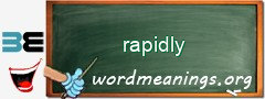 WordMeaning blackboard for rapidly